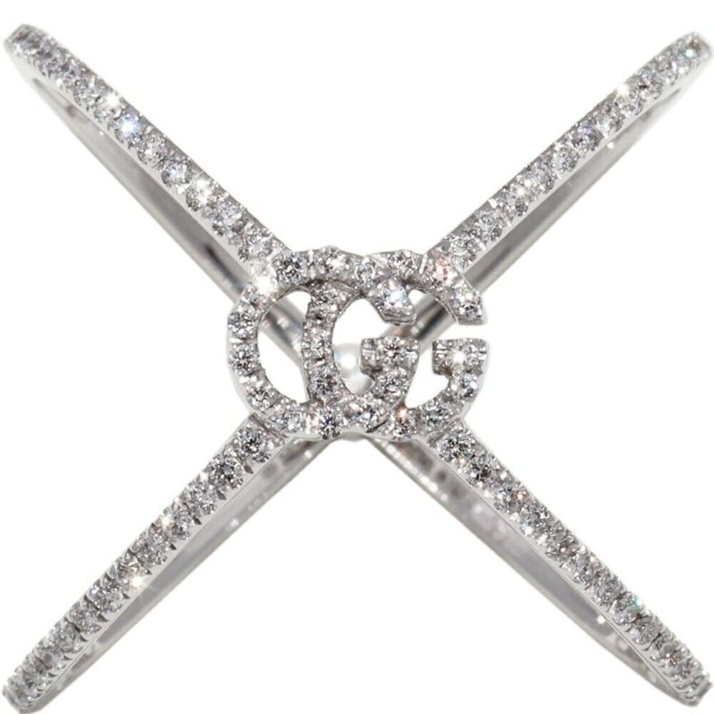 Gucci K18WG Diamond Ring
